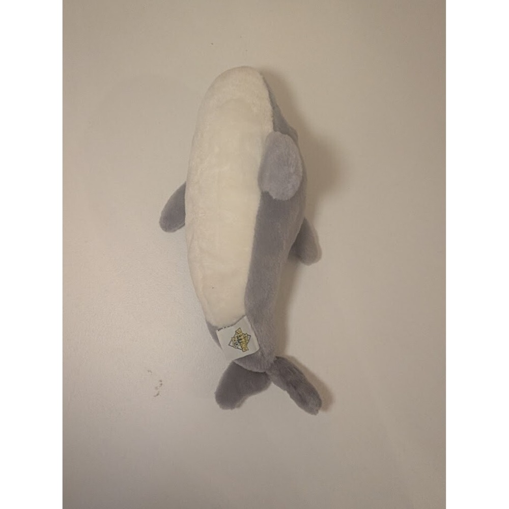 The Petting Zoo Plush Dolphin 10" Gray‎ & White Stuffed Animal Toy - Picture 4 of 4